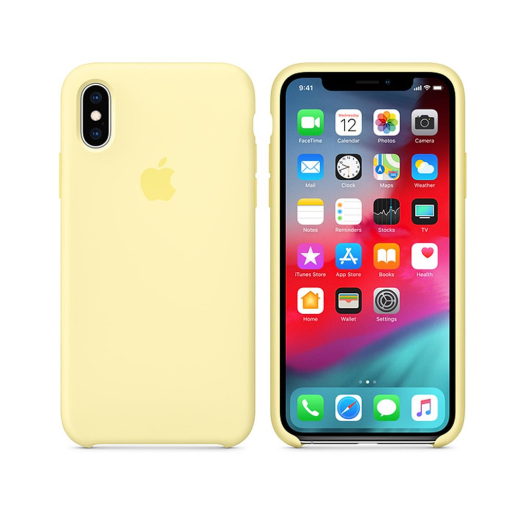 Forro/ Funda Ferrari logo amarillo silicon Rojo iPhone Xr